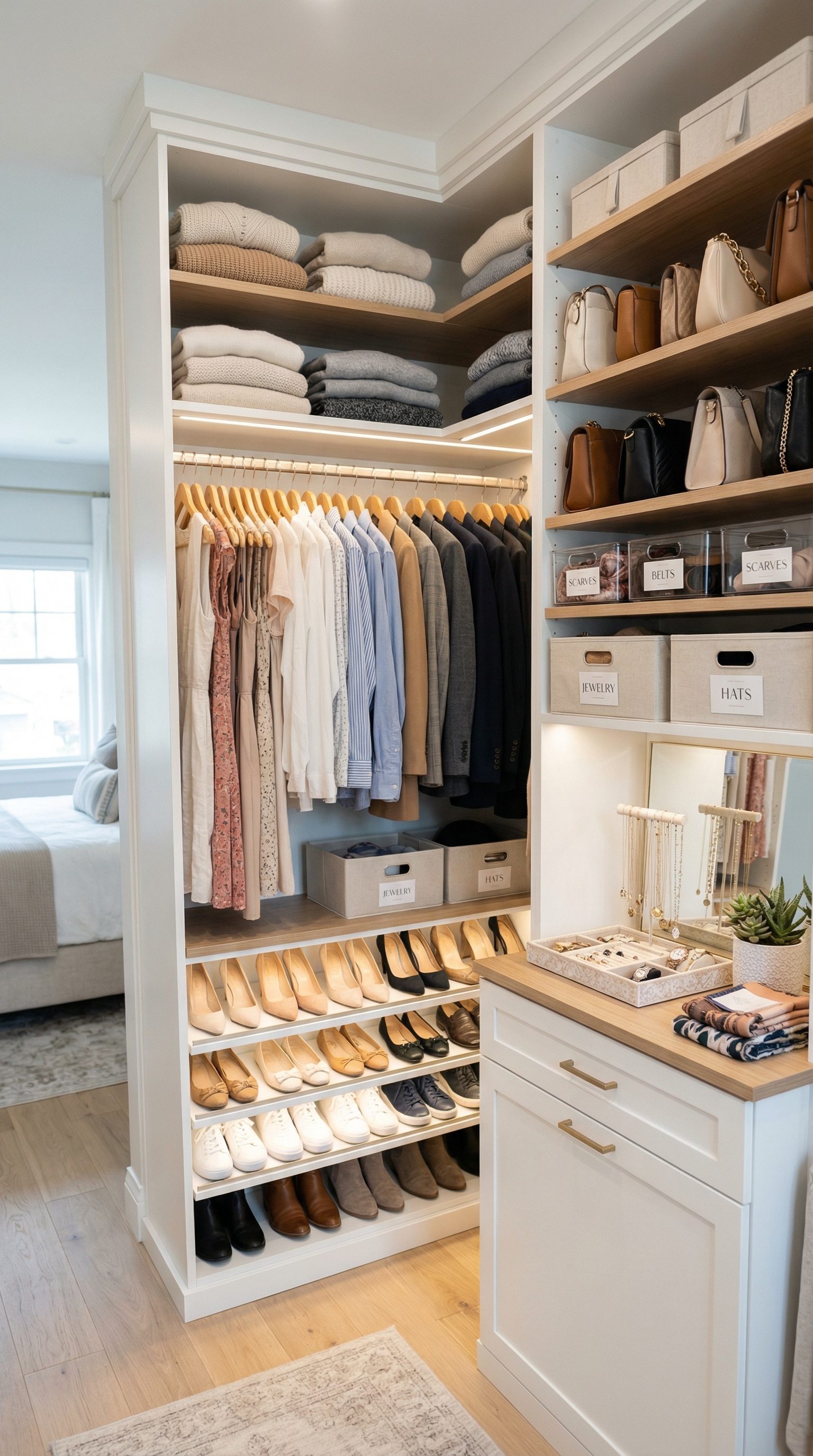 Smart organization in a small Los Angeles apartment