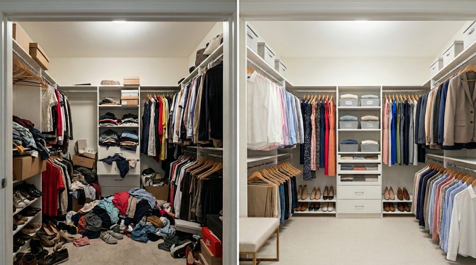 Walk-in closet organization tips